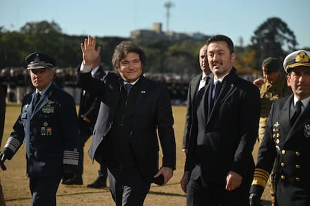 Javier Milei y Luis Petri. Foto: Prensa.
