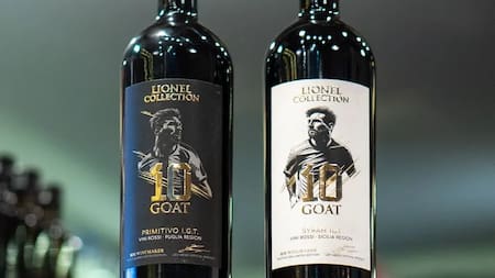 Los dos vinos de Messi disponibles en Argentina.