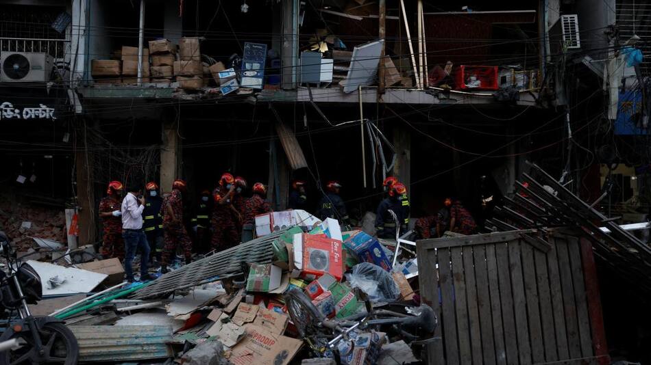Explosión en Bangladesh. Foto Reuters.