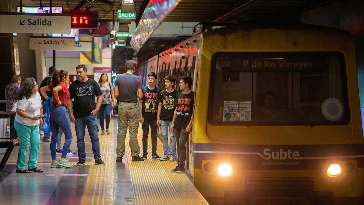 Cronograma especial de la línea D de subtes por los shows de AC/DC.