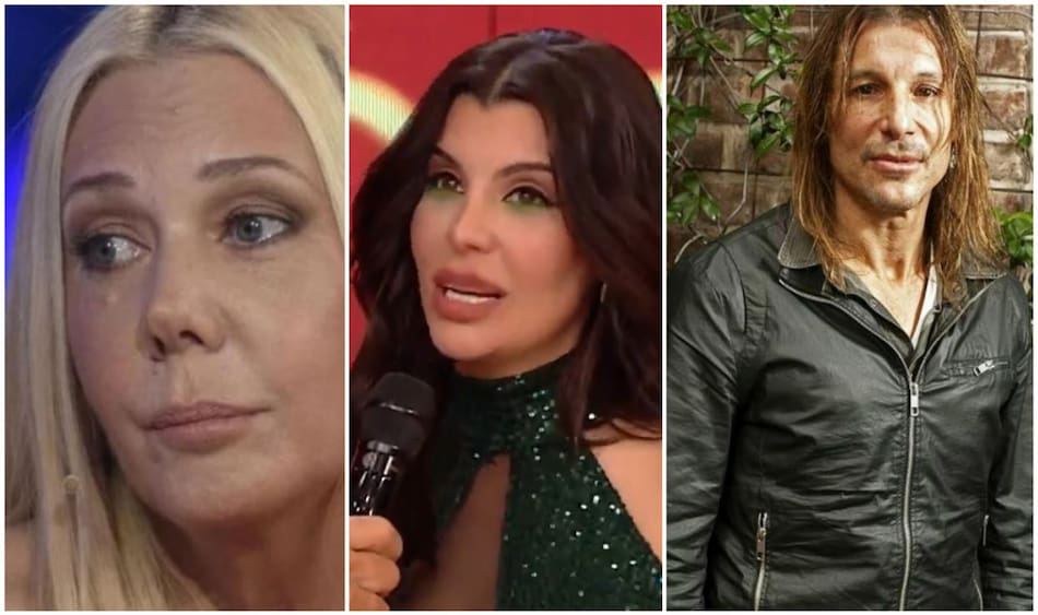 Mariana Nannis, Charlotte Caniggia y Claudio Caniggia. Fotos: redes sociales - captura América TV.