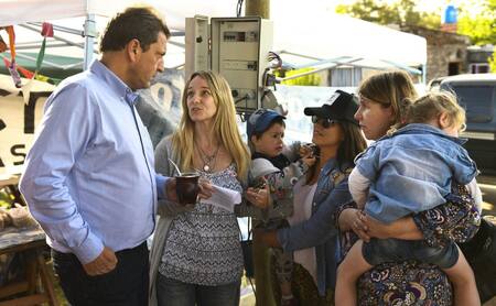 El candidato a diputado nacional por el Frente de Todos, Sergio Massa, visitó el partido bonaerense de Chascomús, NA