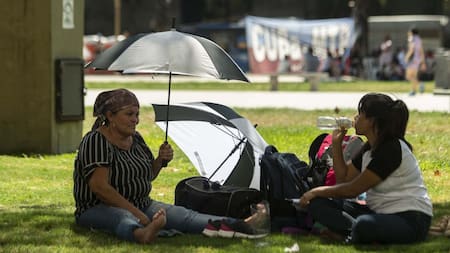 Ola de calor en Buenos Aires. Foto: Télam