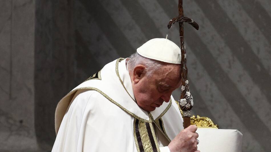 El Papa Francisco recordó la desaparición de Loan Peña. Foto: Reuters.