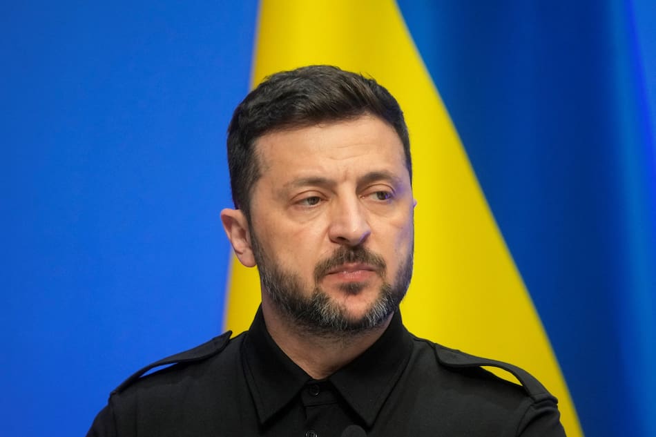 Volodímir Zelenski, presidente de Ucrania. Foto: Reuters/Ints Kalnins