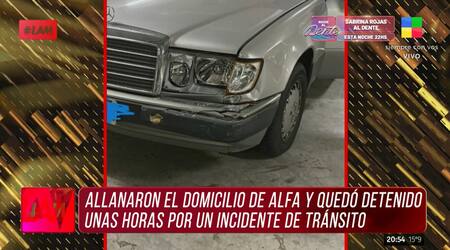 Alfa habría quedado detenido unas horas por un incidente de tránsito. Foto: captura América.