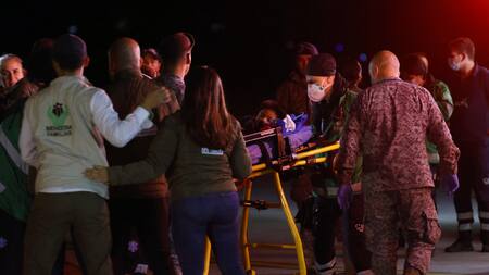 Los niños rescatados en Colombia se encuentran "bajo asistencia profesional", según las autoridades. Foto: EFE.