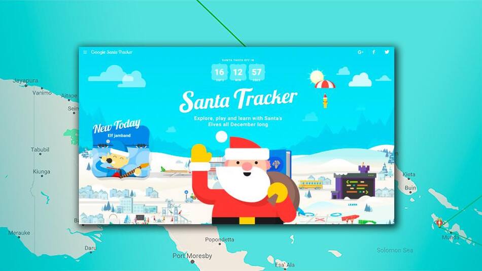 Santa Tracker, app de Google, Papá Noel, Navidad