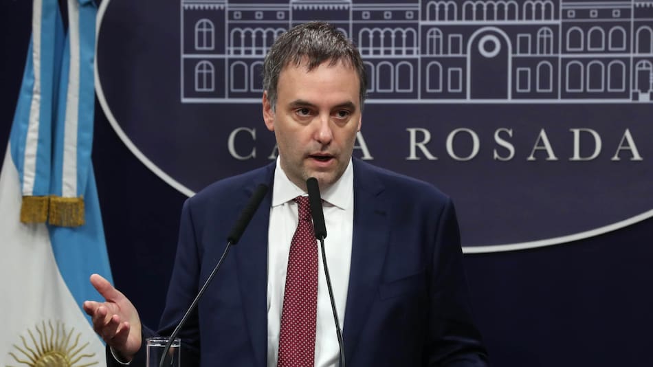 Manuel Adorni, vocero presidencial. Foto: NA.