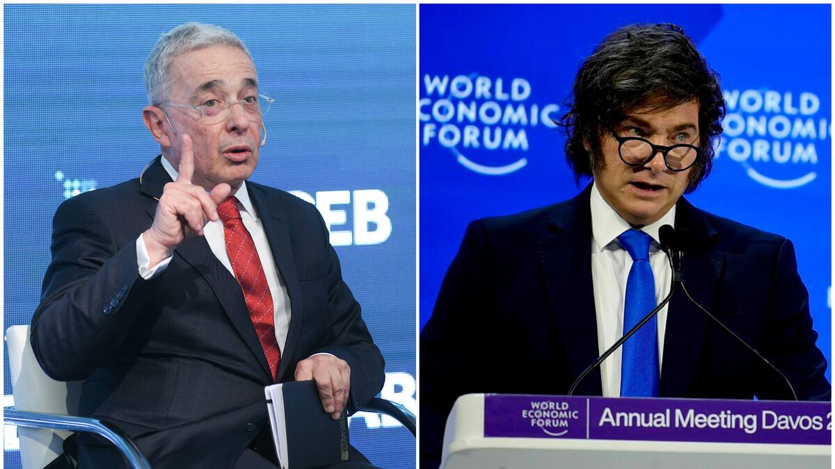Álvaro Uribe y Javier Milei.