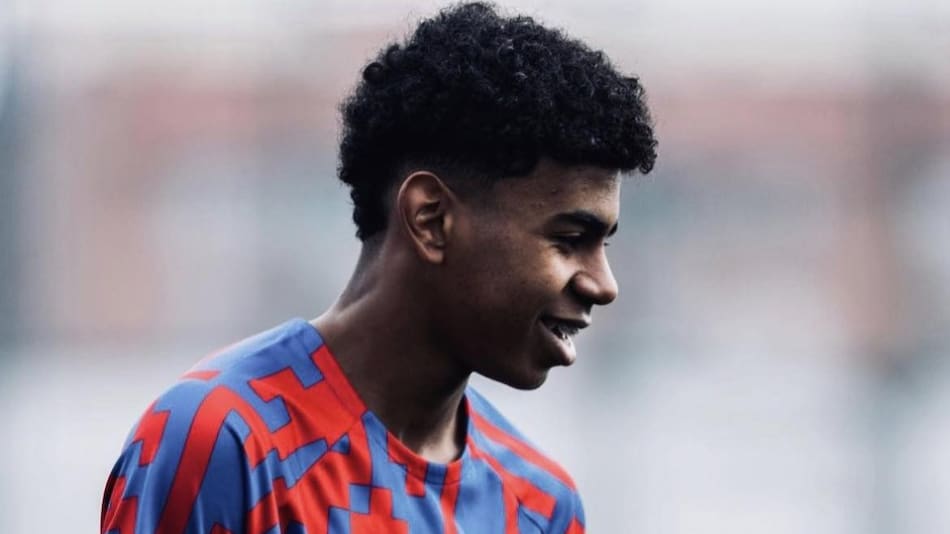 Lamine Yamal, la joya de 15 años del Barcelona. Foto: Twitter.