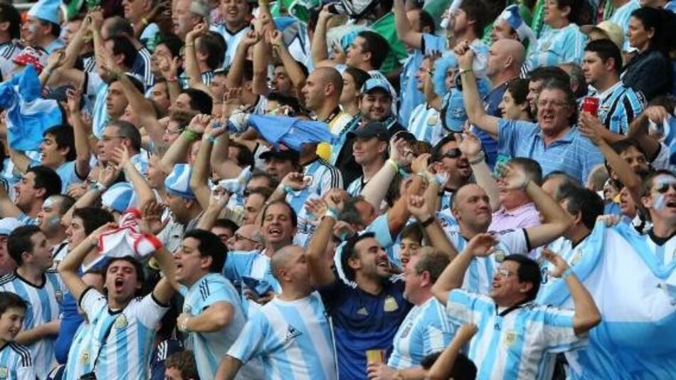 Hinchas argentinos. Foto: NA.
