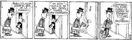 "Una cooperativa", Mafalda. Foto: Quino.