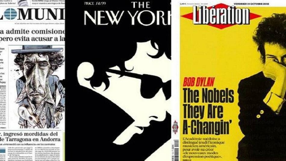 Bob Dylan en diarios del mundo