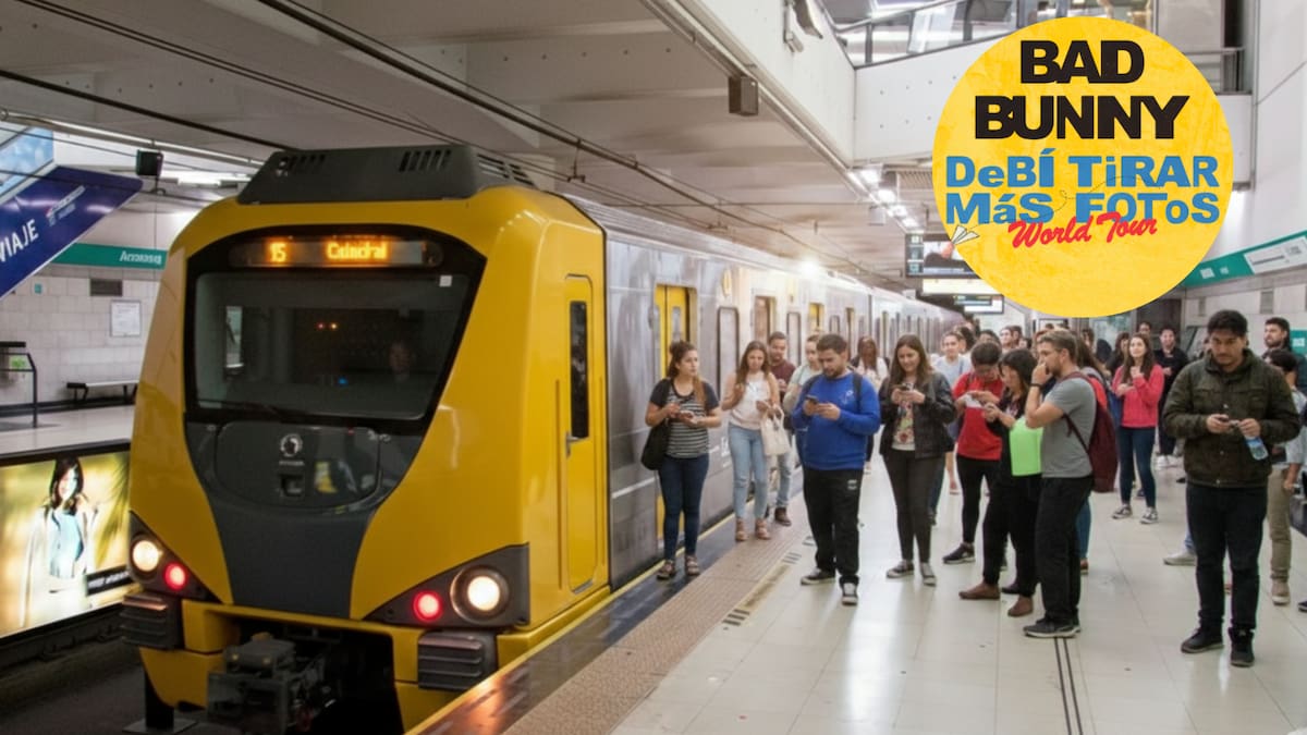 Cronograma especial de la línea D de subtes por los shows de Bud Bunny.