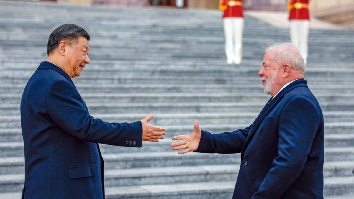 Lula da Silva en su visita a China. Foto: Télam