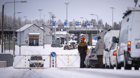Frontera en Finlandia. Foto: EFE