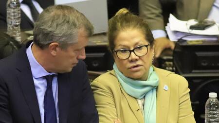 Graciela Camaño y Emilio Monzó en el Congreso (NA)