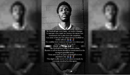 Posteo de David Fofana en Instagram