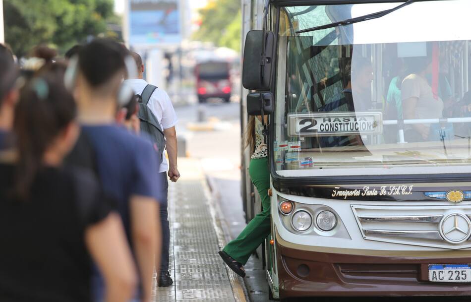 Paro de colectivos. Foto: NA.