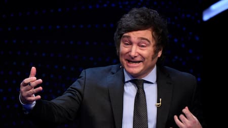 Javier Milei en el Debate presidencial 2023. Foto: Reuters.