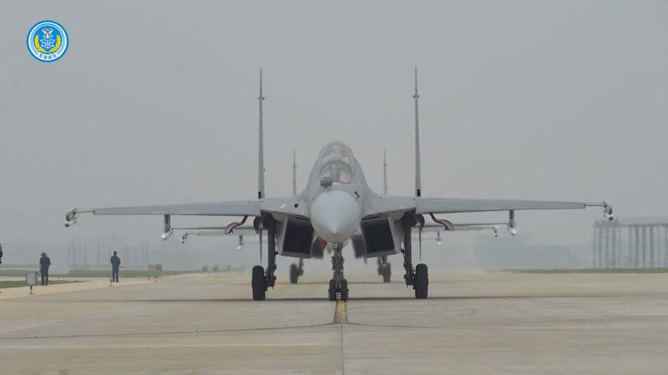 Ejercicios militares de China en los alrededores de Taiwan. Foto: REUTERS.