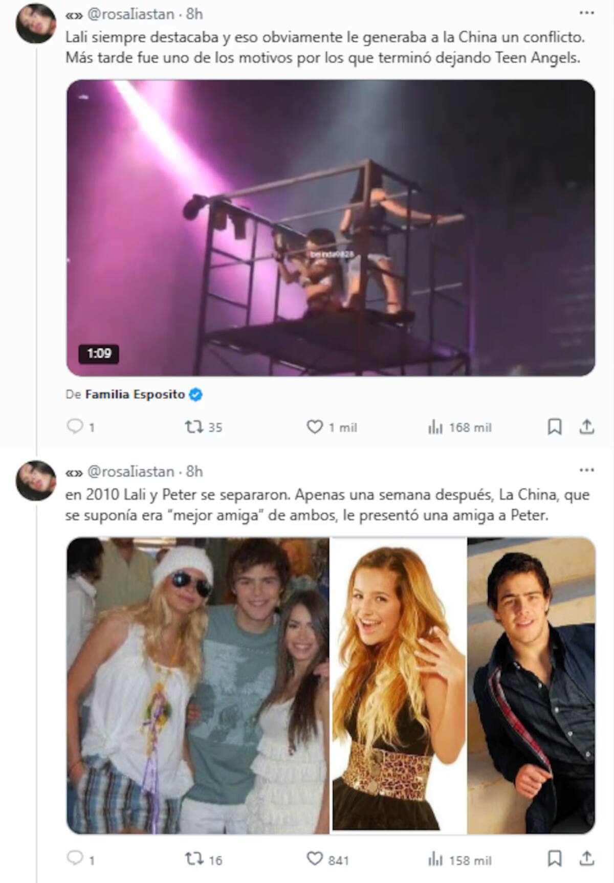 Lali Espósito y la China Suárez 3. Foto: X.
