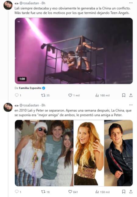 Lali Espósito y la China Suárez 3. Foto: X.