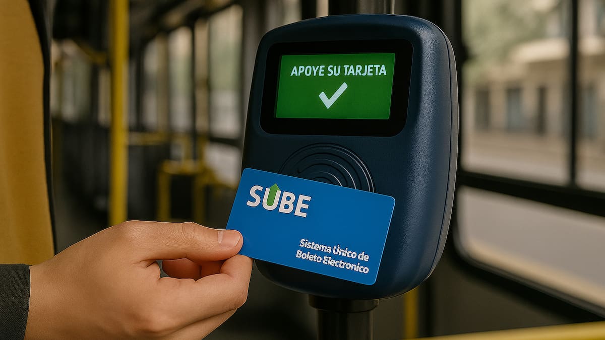 Tarjeta SUBE.
