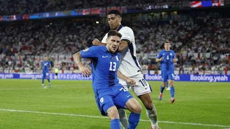 Inglaterra vs Eslovenia, Eurocopa. Foto: Reuters