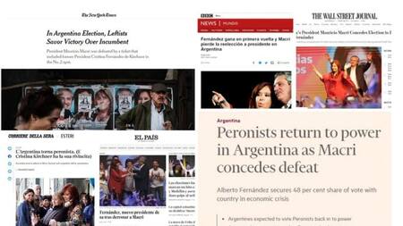 Medios internacionales reflejaron triunfo de Alberto Fernández