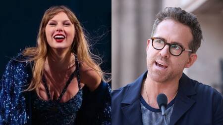 Taylor Swift y Ryan Reynolds. Fotos: Instagram y Reuters.