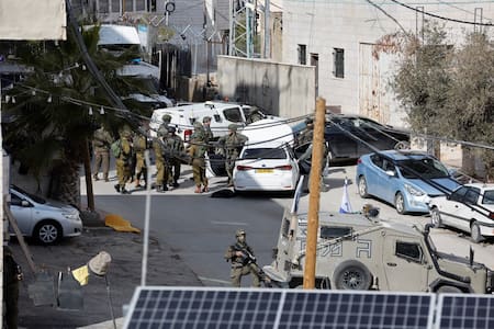 Tropas israelíes en Cisjordania. Foto: Reuters.