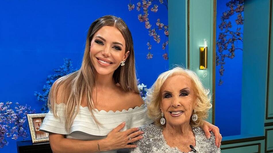 Evangelina Anderson con Mirtha Legrand. Foto: Instagram @evangelinaanderson.