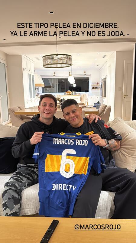 Marcos Rojo con Gero "Momo" Benavides