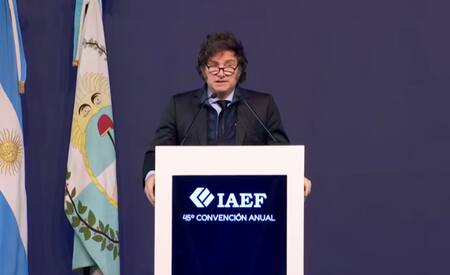Milei en la Cumbre del Instituto Argentino de Ejecutivos de Finanzas (IAEF)