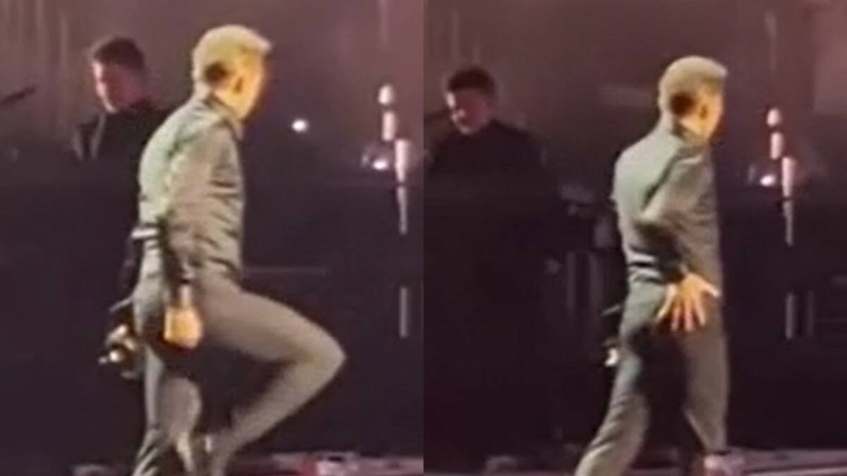 Luis Miguel habría sentido un dolor en pleno show. Foto: captura video.