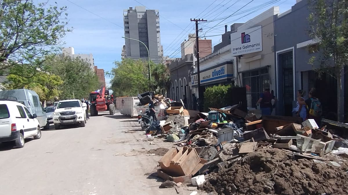Temporal en Bahía Blanca. Foto: Canal 26