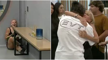Furia festejó tras la eliminación de Isabel. Fotos: captura Telefe.