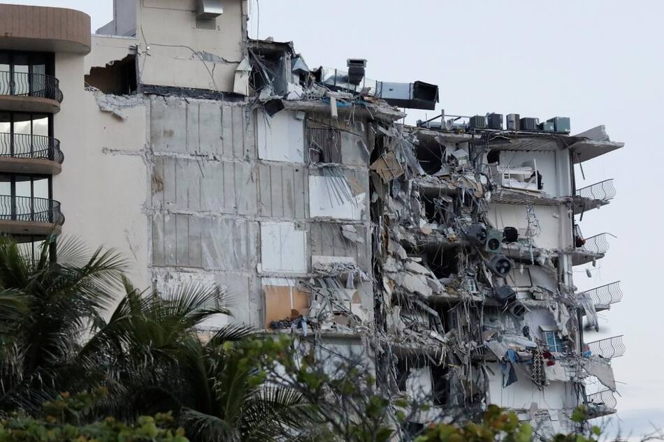 Derrumbe de un edificio en Miami, Reuters.