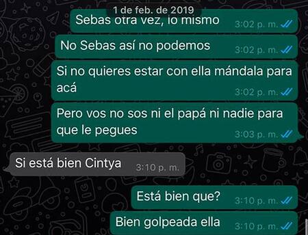 Sebastián Villa y Daniela Cortés, chats