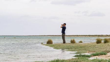 Playa Arroyo Marea, en Chubut. Foto: Instagram / proyectopatagoniaazul.