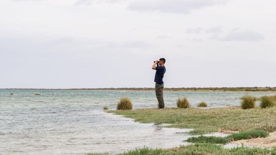 Playa Arroyo Marea, en Chubut. Foto: Instagram / proyectopatagoniaazul.