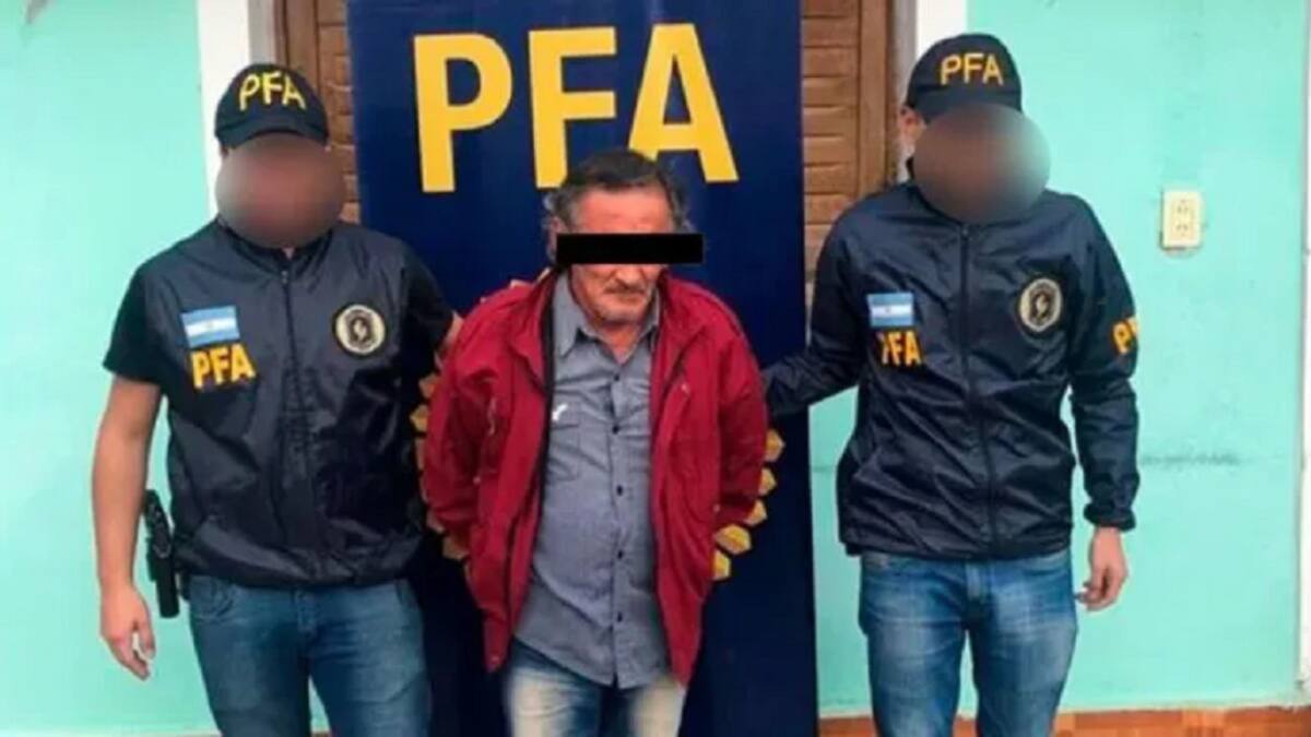 El hombre tiene 54 años. Foto: Ministerio de Seguridad de la Nación.