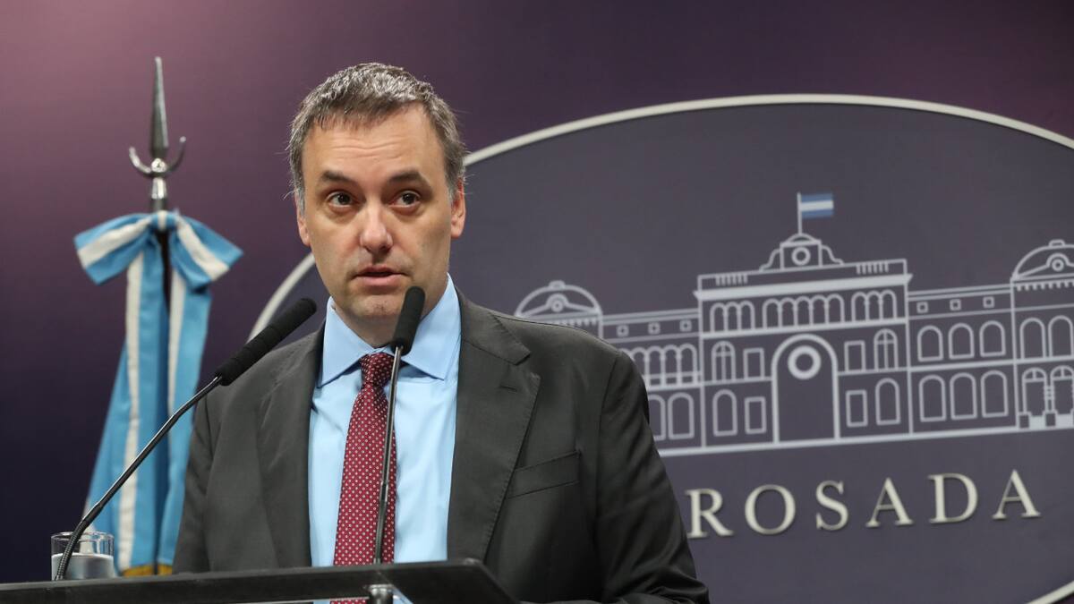 Manuel Adorni, vocero presidencial. Foto: NA.