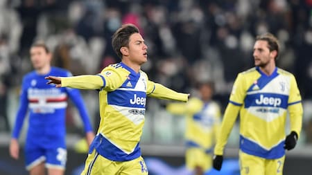 Festejo de Paulo Dybala en la Copa Italia de la Juventus, AGENCIA EFE