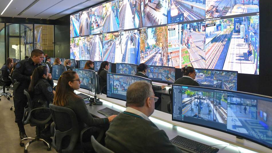 Trenes Argentinos anuncia la incorporación de IA en sus cámaras de vigilancia. Foto: Trenes Argentinos.