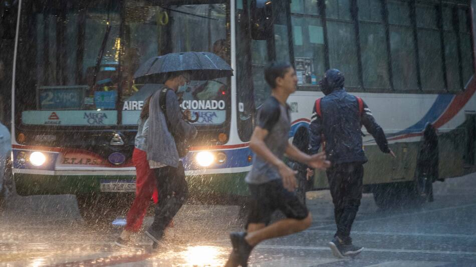 Lluvia, mal clima. Foto: NA.