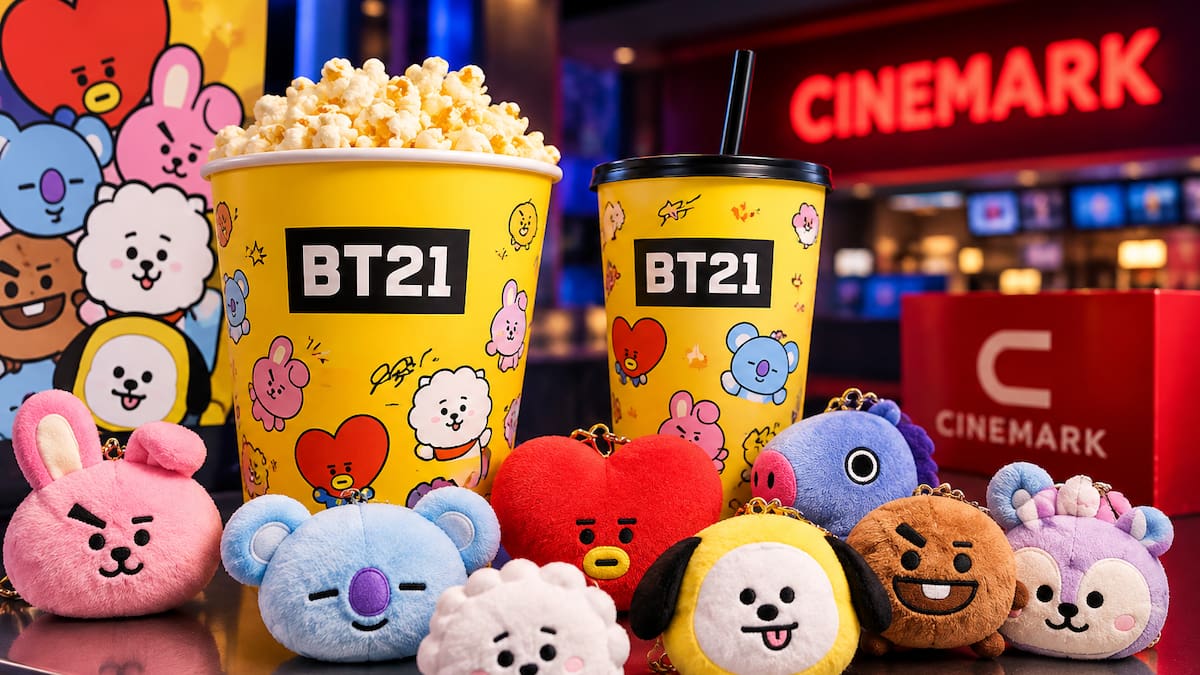 Los siete personajes de BT21 llegaron a Cinemark Argentina con una edición especial para las fans de BTS.