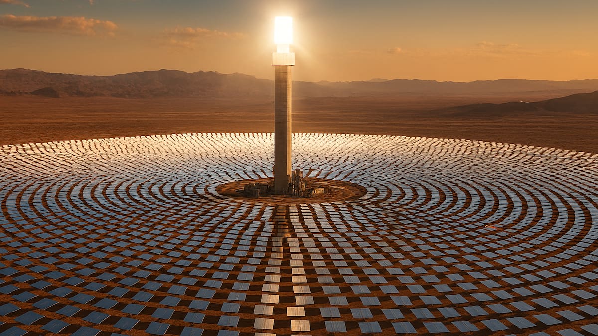 Energía en el desierto marroquí.